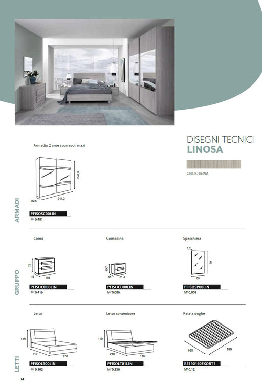 Linosa Bedroom SET - ESF Furniture