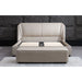 Luna Modern Leather Platform Bed - Jubilee Furniture