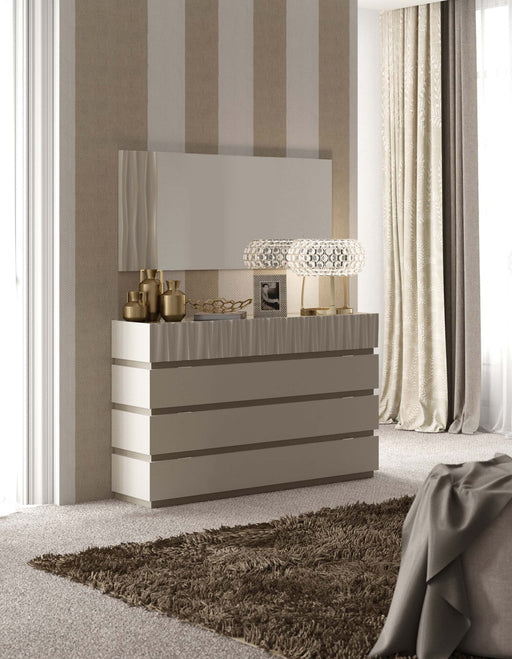 Marina Dresser/mirror Taupe SET - ESF Furniture