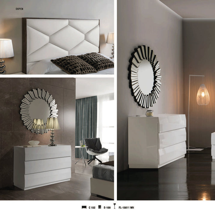 Martina Storage Bed White SET - ESF Furniture