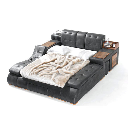 Maysun All in One Smart Bed With Massage Lounge Chaise - Jubilee Furniture