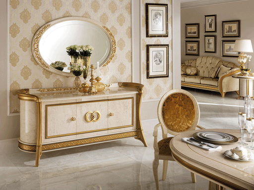 Melodia mirror for buffet/Vanity dresser SET - ESF Furniture