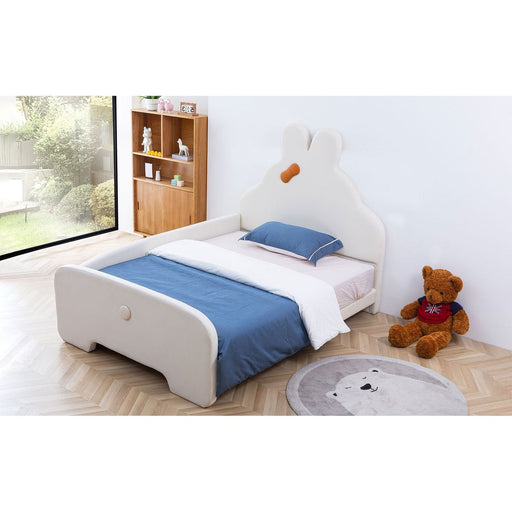 Mila Rabbit-Shape Leather Teen Bed - Jubilee Furniture