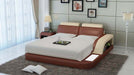 Nathanson Leather Bed With Storage - Jubilee Furniture