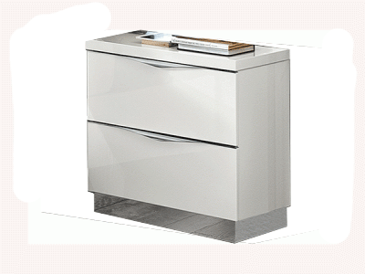 Onda Mini Nightstand WHITE - ESF Furniture