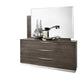 Platinum LEGNO Dressers & Mirror SILVER BIRCH SET - ESF Furniture