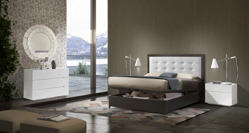 Regina Bedroom QS with Storage and M100, C100, E100 cases SET - ESF Furniture