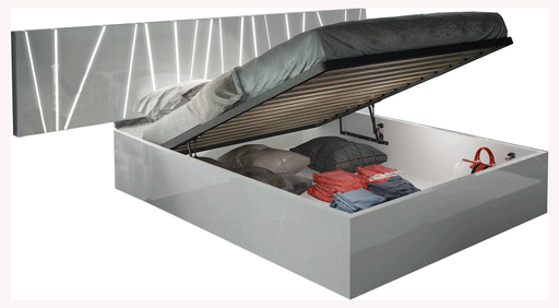 Ronda Bed Queen size SALVADOR w/storage - ESF Furniture