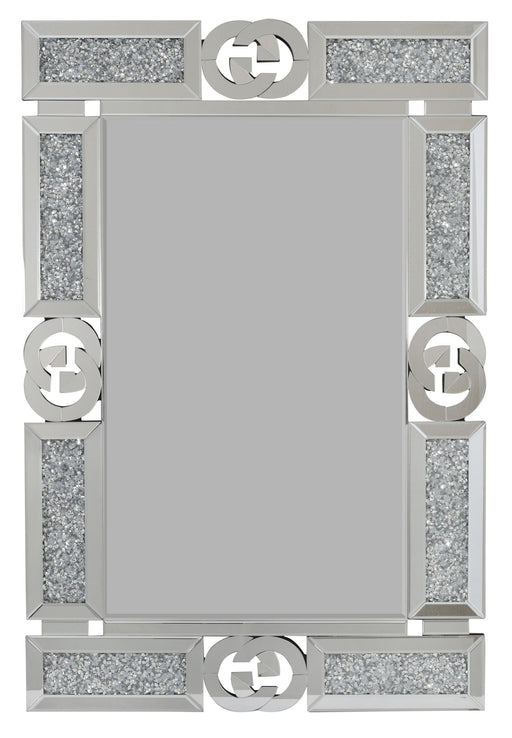 Silver Encrusted Mirror - AFD Home