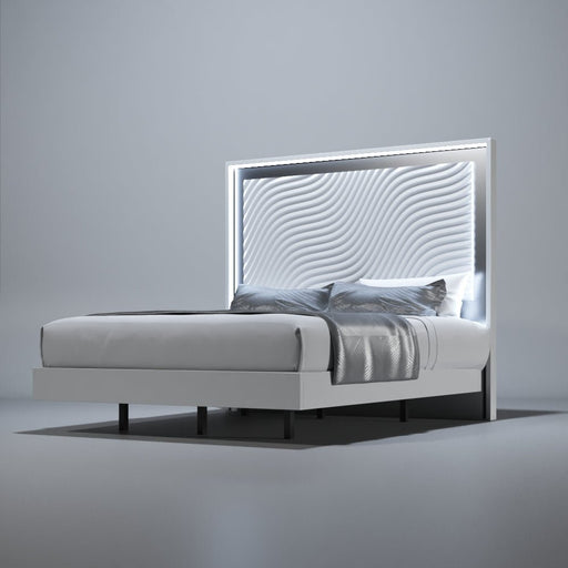 Wave Bed White SET - ESF Furniture