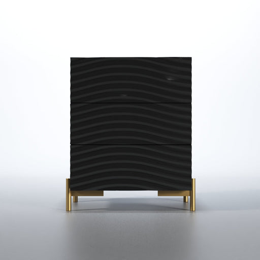 Wave Nightstand Dark grey SET - ESF Furniture