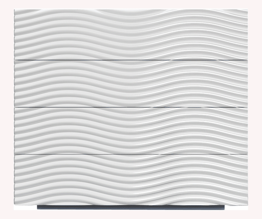 Wave Single Dresser White - ESF Furniture