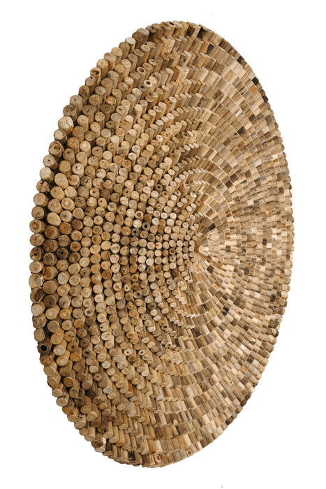 Wood Wall Art Round 60 Inch Diameter - AFD Home