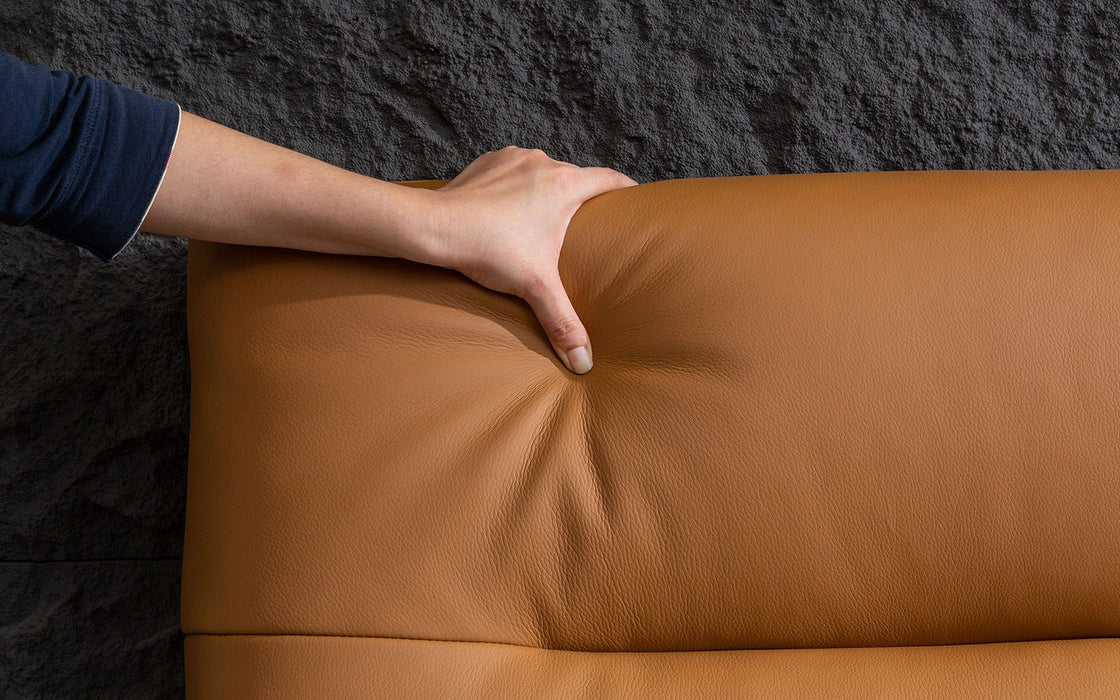 Zephyr Modern Leather Platform Bed - Jubilee Furniture
